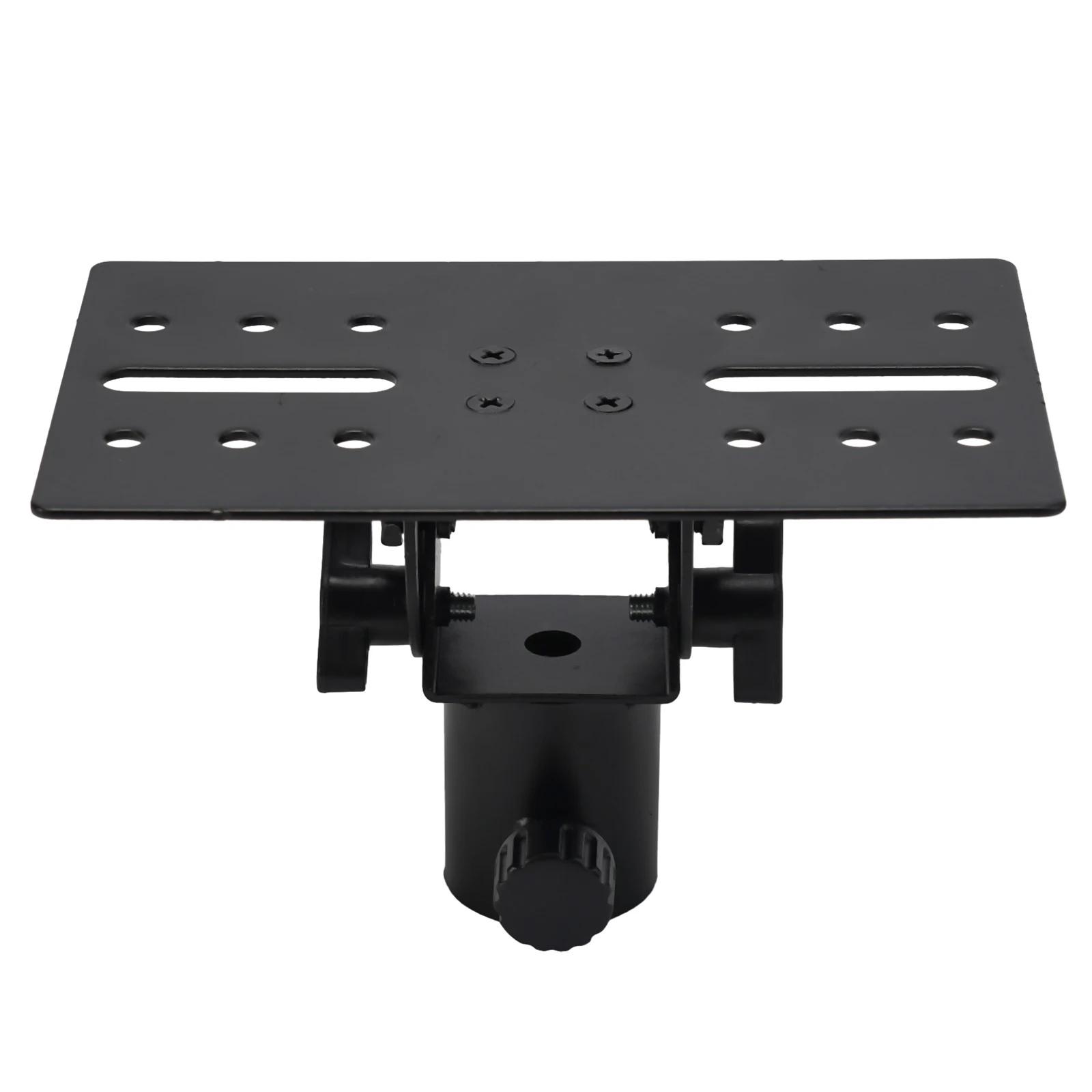 

Modern Universal Speaker Tray All Metal Adjustable Stand Secure Designs Metal Speaker Mount for Home or Professional Use 1