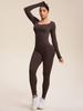 Cross-Border Hot-Selling Moisture-Wicking Breathable Seamless Backless High-Elasticity Tight-Fit Yoga Jumpsuit
