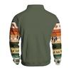 Men's Print Hoodie, Western Long Sleeve Pullover Sweatshirt with Pattern