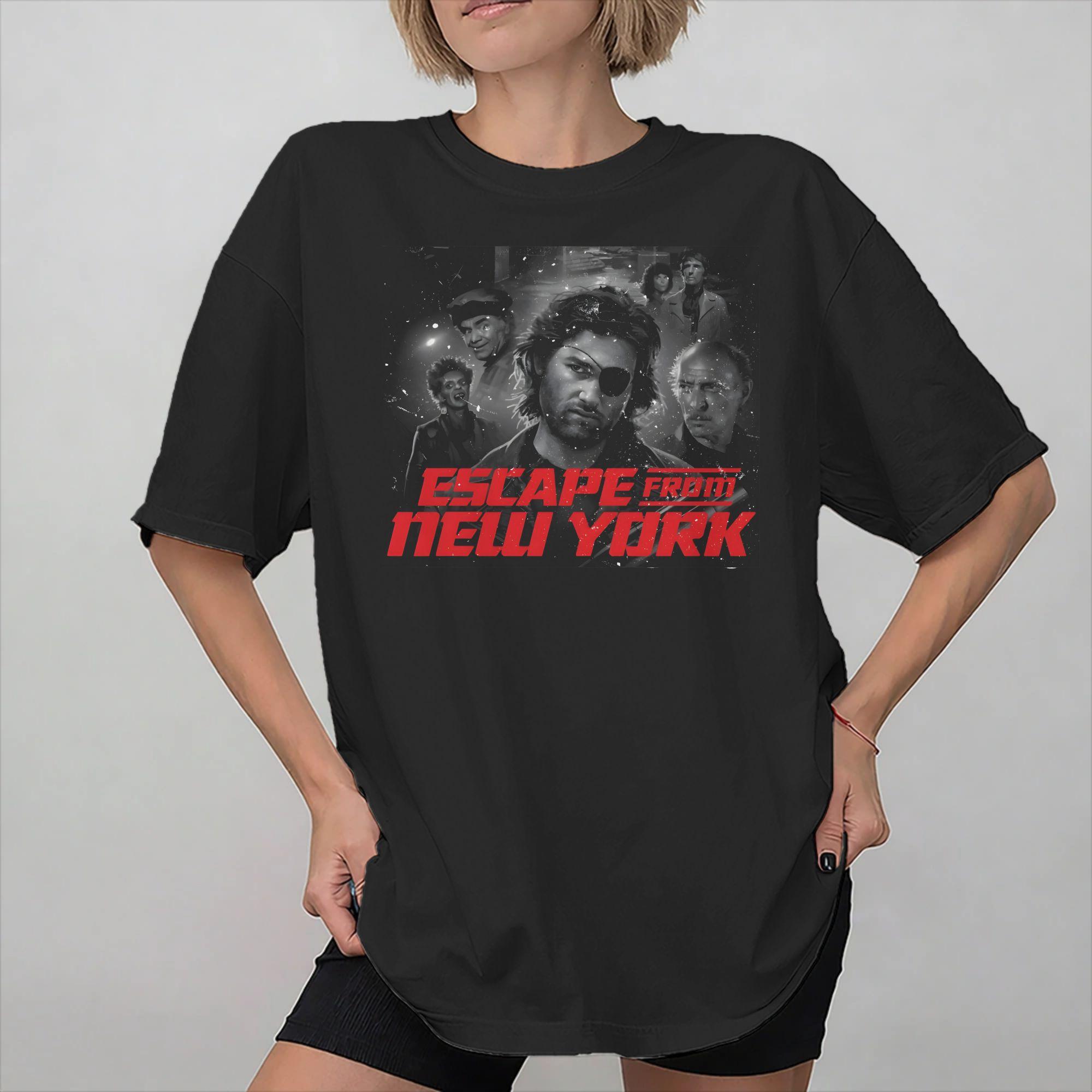 Escape From New York Snake Plissken Printed T Shirts for Unisex Women Cotton Tee Shirt Clothing S