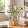Home Decoration Glass Tube Vase Minimalist Flower Holder Hydroponic Flower Vase  Indoor Planting