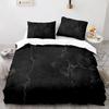 Black Gold Metallic Marble Duvet Cover Set Queen/King/Full/Twin Size Foil Print Glitter Bedding Set for Teen Boy Girls Men Women
