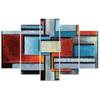 Five Piece Picture Canvas Print Abstraction Colour