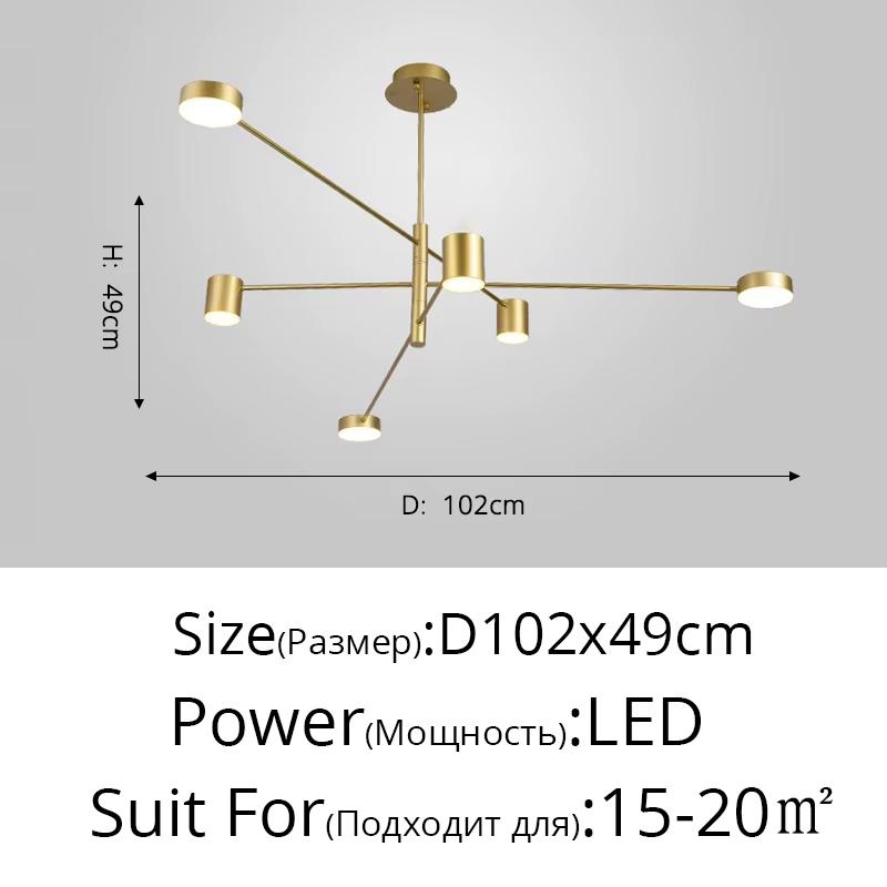 New Modern LED Chandelier Lights Bedroom Living Dining Room Gold Black Indoor Fixture Lighting Lamps Apply To AC90-260V