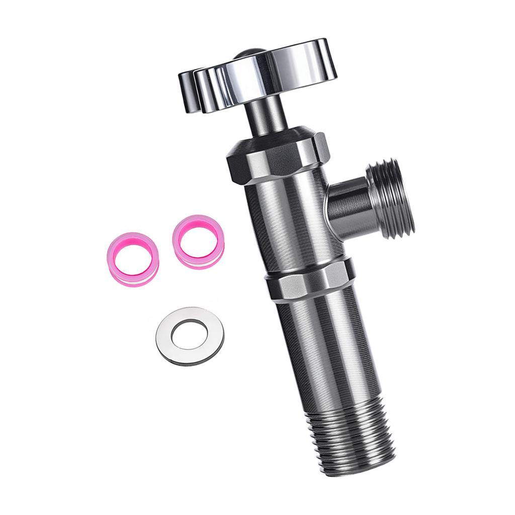 Practical Water Heater Angle Valves Stainless Steel Full Open Designs Cold Hot Water Supply Valves for Home Plumbing