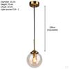 Glass Ceiling Lights LED W/ E14 Lighting Nordic Pendant Light for Bedroom kitchen counter