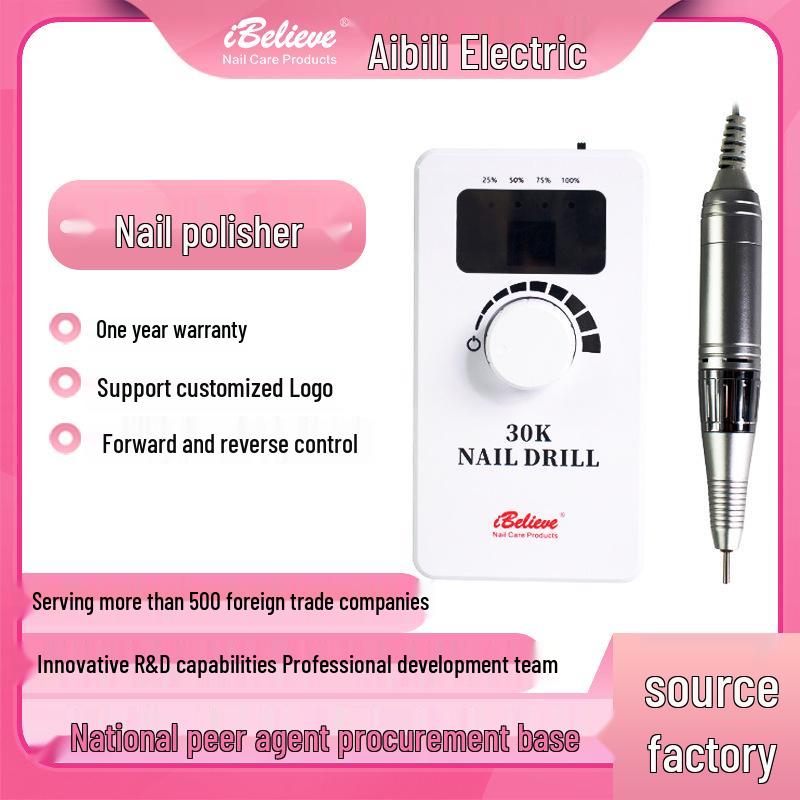 

Portable Rechargeable Nail Drill & Polisher - 30,000 RPM Nail File