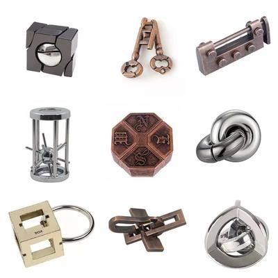 Unraveling Puzzle Toys No1-36 Alloy Ball Classic IQ Metal Brain Teaser Magic Puzzles Game Toys for Children Adults Funny Gifts