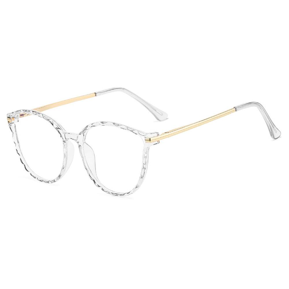 Fashion Anti Blue Light Glasses Women Computer Eyewear Designer Cat Eye Glasses Eyeglasses Lady Clear Optical Goggle Frame New