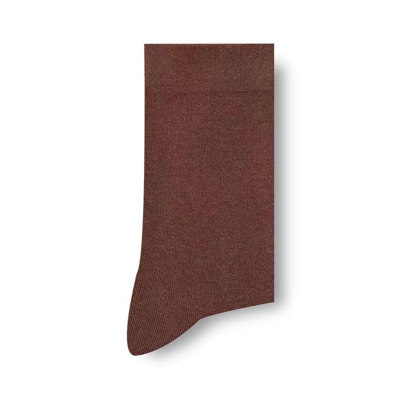 

Женские весенне-летние трендовые влагоотводящие дышащие однотонные антибактериальные носки из хлопка 1 pair кофейный