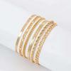 Simple Multi-layer Metal Blade Chain Bracelet Bohemian Fashion Layered Set Bracelet