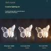 Light Luxury LED Butterfly Wall Lamp Dimmable Rotatable for Bedroom Bedside Aisle Villa Home Decor Free Shipping