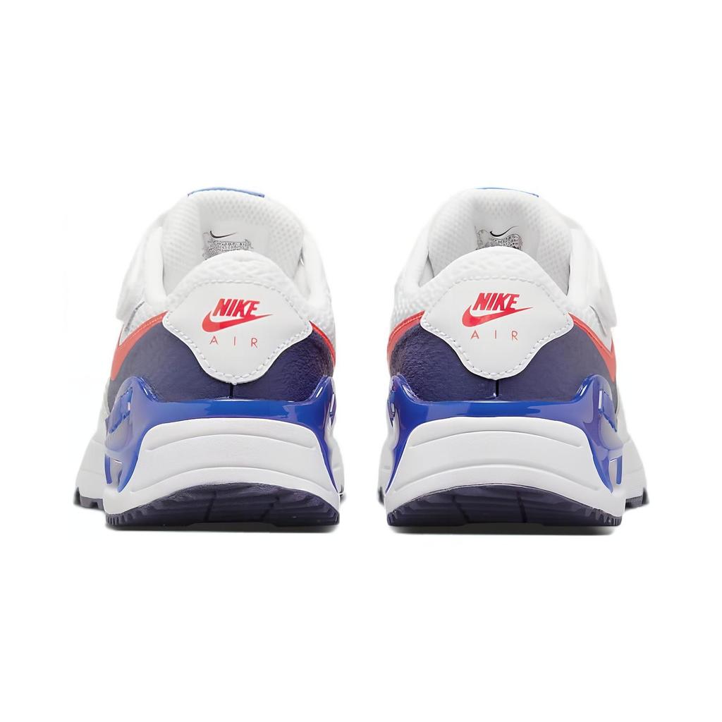 Nike Air Max SYSTM Cushioning, Wear Resistant Low top Sports Casual Shoes White Blue Children Aged 3 7 Years Old DQ0285-101