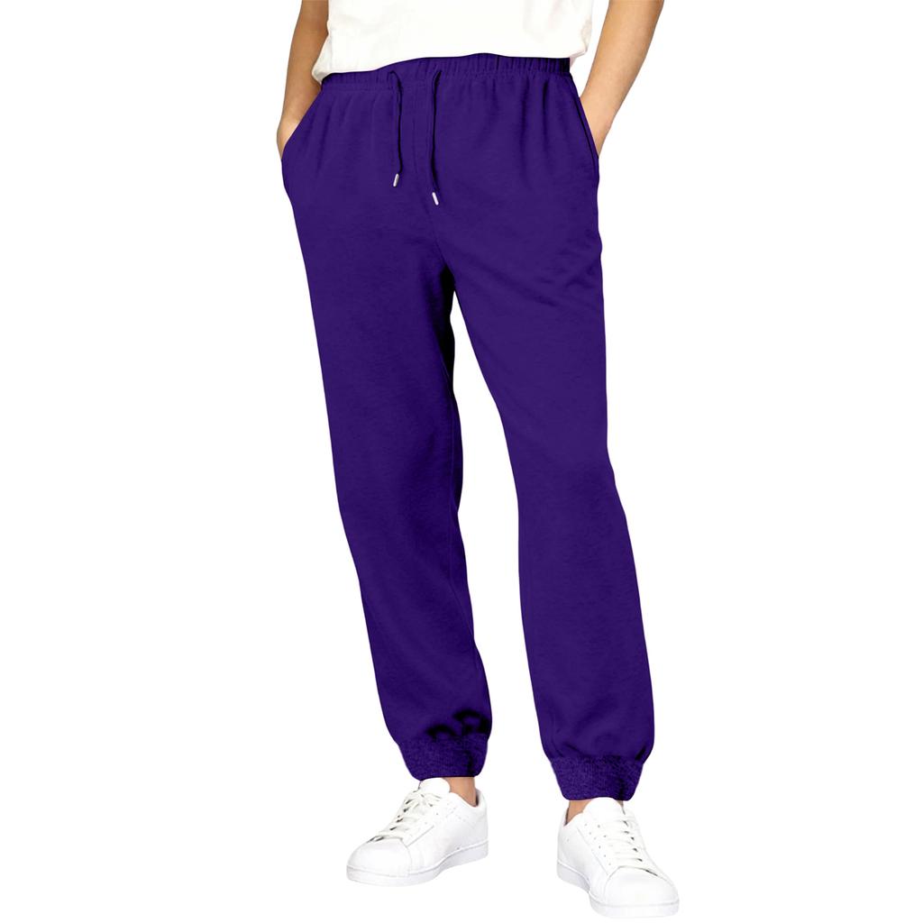 Men's Athletic Pants With Drawstring Elastic Waistband, Wide-Leg Design, Casual With Pockets