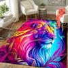 1pc Colorful Lion King Print, Design Indoor Area Rug - Soft, Anti-Slip, and Durable Gaming Room Decor for Bedroom
