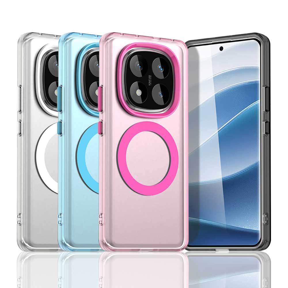 Applicable to Xiaomi Redmi note15Pro candy magnetic mobile phone case Redmi note14Pro matte protective case