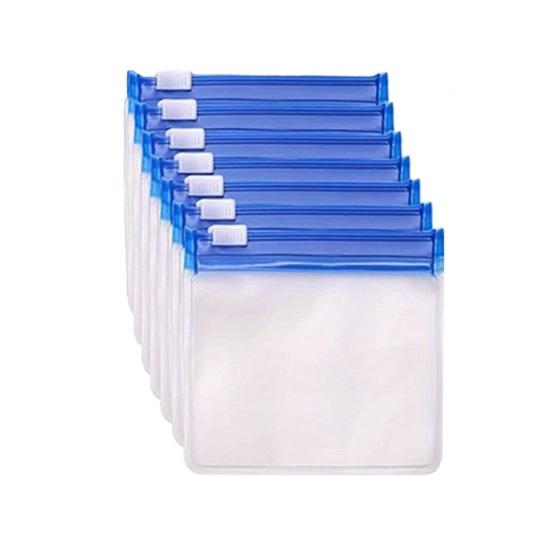7Pcs Pill Organizer Storage Bag Set BPA Free Transparent Design Waterproof Reusable Self Sealing Medicine Bags
