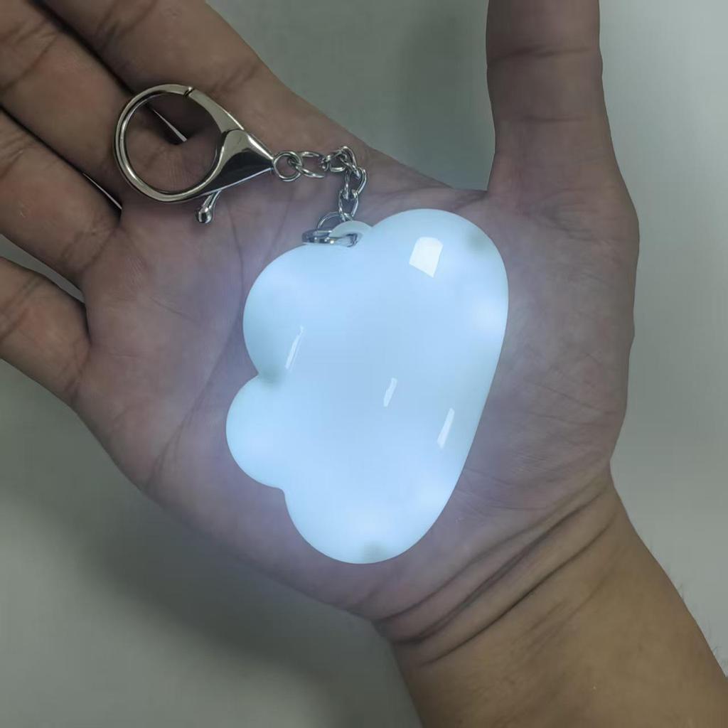 Heart-Shaped USB Rechargeable Touch Light Pendant Backpack Gift