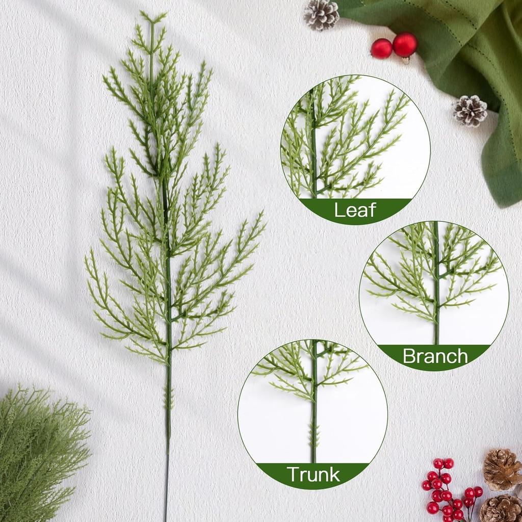 3/5/10Pcs Artificial Pine Needle Christmas Decoration 35cm Christmas Tree Ornament for Home Decor 2025 New Year Gift Accessories