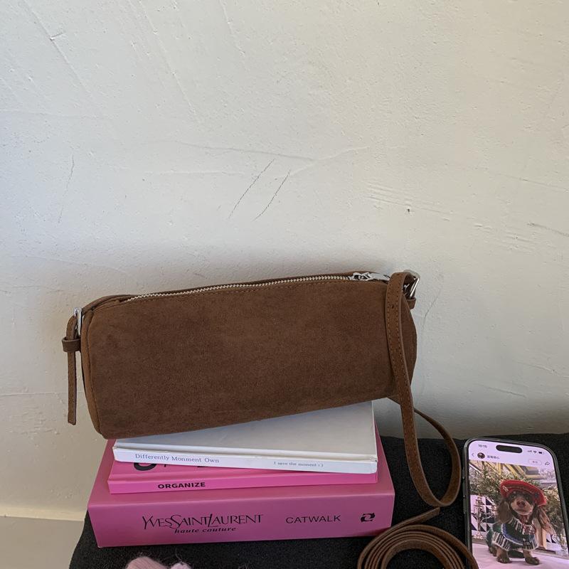 

Ретро мода универсальная сумка высокая текстура сумка-подушка повседневная подмышечная ручная матовая маленькая квадратная сумка коричневый