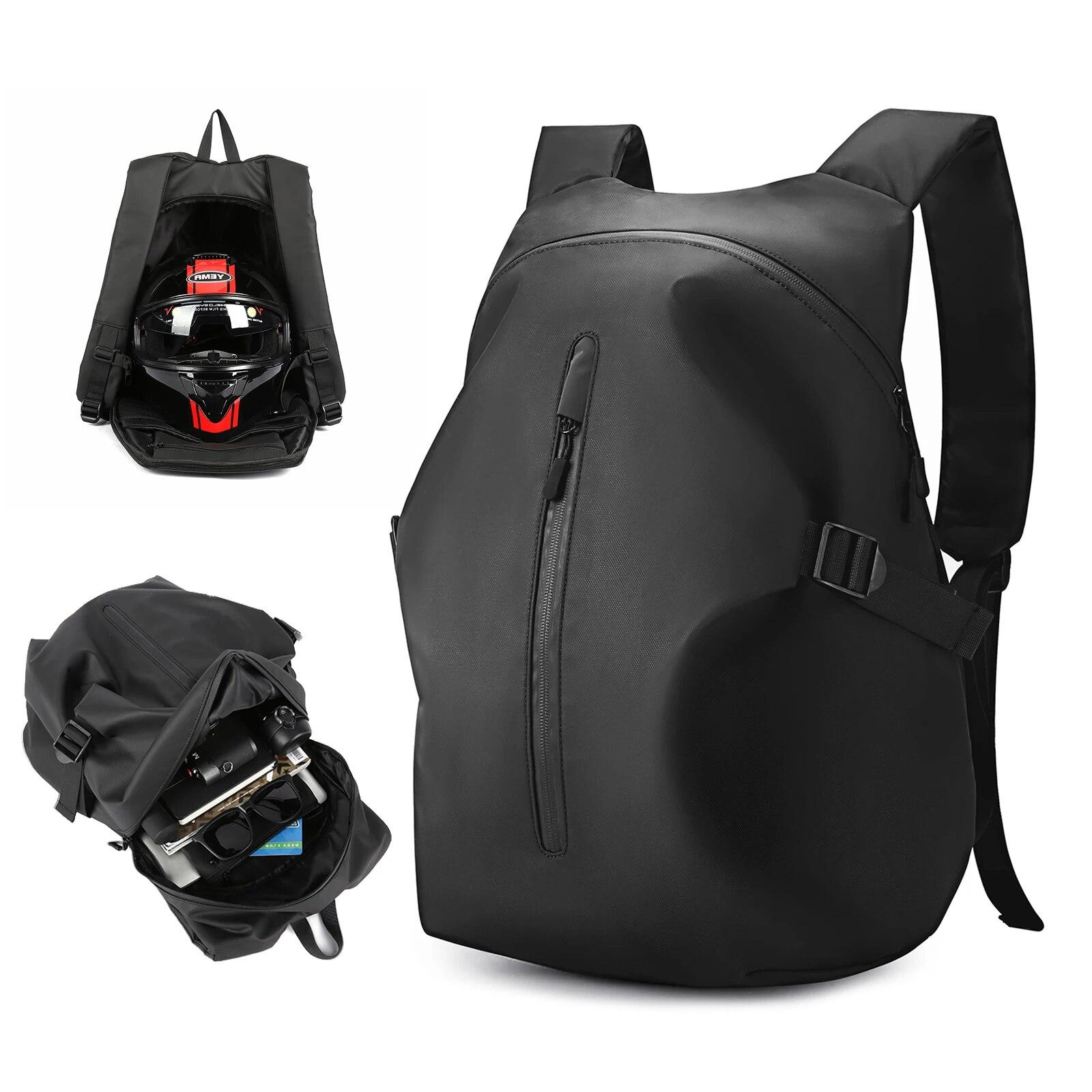 

Рюкзак для мотоцикла Likros Водонепроницаемый Складной Рюкзак для шлема Мужской Дорожный рюкзак Велосипедные сумки для хранения Сумка для мотоциклетного шлема Large