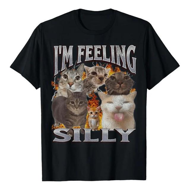 Divertida Camiseta I m Feeling Silly Con Collage De Memes De S