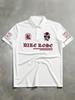 Modieus Unisex Polo Shirt Met Korte Mouwen Met Rozen Engelse Tekst En Patroonprint Geschikt Voor Casual En Sportieve Kleding
