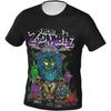 BSlocator Rob Zombie Heren Tech Korte Mouwen Ronde Hals Sportschool T-Shirts Tech Stretch