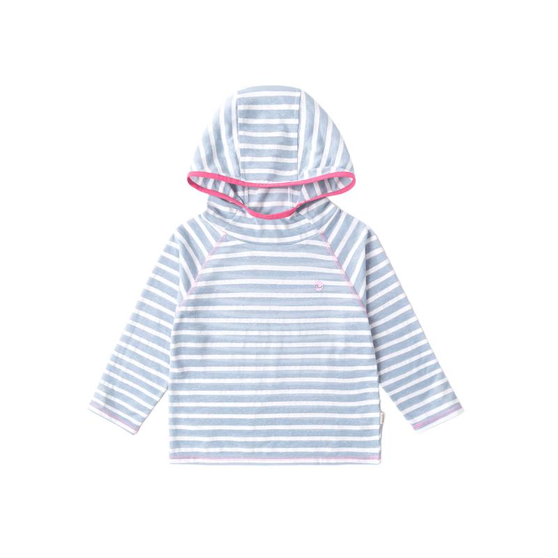 

Girls Long Sleeve Hooded T-Shirt 100