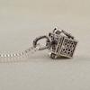 Keepsake Antique Silver Color Memorial Jewelry Vial Pendant Urn Necklace For Ashes Cremation