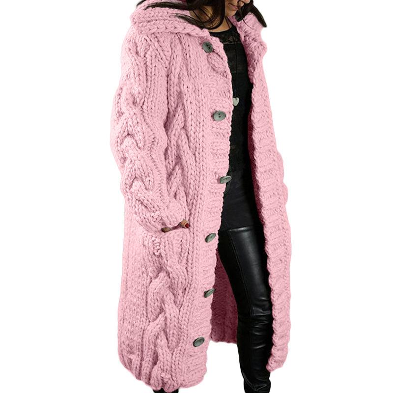 Europäischer & Amerikanischer Damen Plus Size Strickjacke Pullover Mantel - Neue Mode Strickwaren 2026
