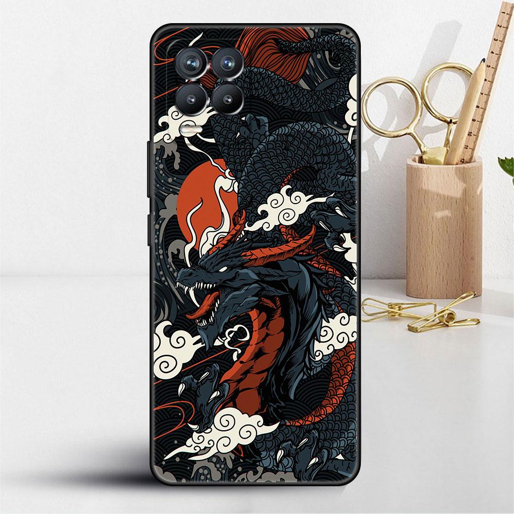 Case For Realme 8 C21y GT Neo 2 3 8i C21 7 C11 6 C12 C35 C3 GT 9 Pro C12 Silicone TPU Phone Cover Animal Dragon