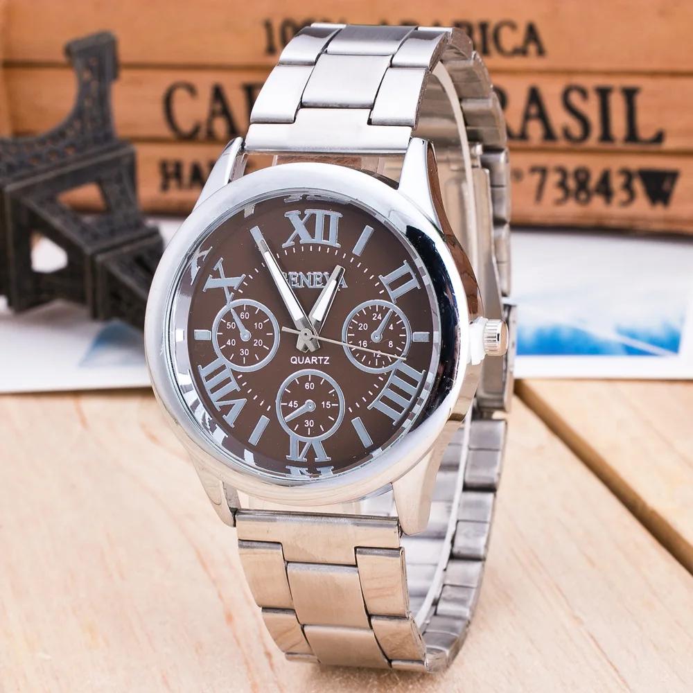 2025 New Brand 3 Eyes Gold Geneva Casual Quartz Watch Women Stainless Steel Dress Watches Relogio Feminino Ladies Clock Hot Sale