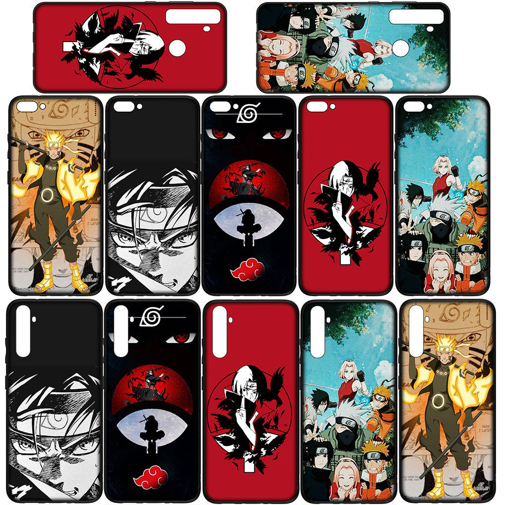 For Samsung Galaxy S24 S23 iPhone 16 15 14 Xiaomi Redmi Note 13 12 11 8Plus 9 Pro Max X XR Phone Case Akatsuki Naruto Itachi Uchiha OPPO Huawei Cover