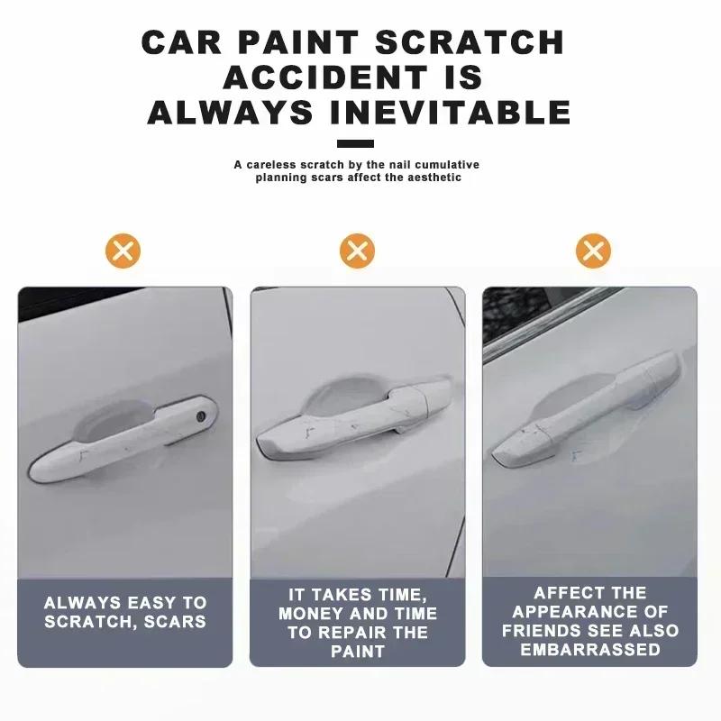 2026 Hot For Renault Hub Caps Car Door Handle Anti-collision Strip Protection Strip Accessories For Renault Clio Laguna 2 Megane