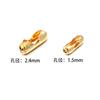 40-100pcs/lot 1.5/2.4mm Stainless Steel Ball Bead Chains Connector Clasps For DIY Jewelry Making Necklace Bracelets Accessories