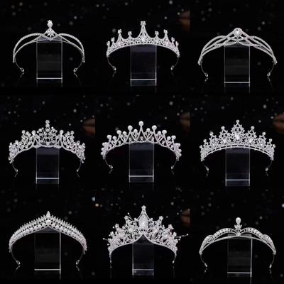 Abito Principale da Sposa Copricapo Corona Accessori per Abiti da Sposa Accessori per Capelli Principessa Compleanno Corona di Cristallo Fascia