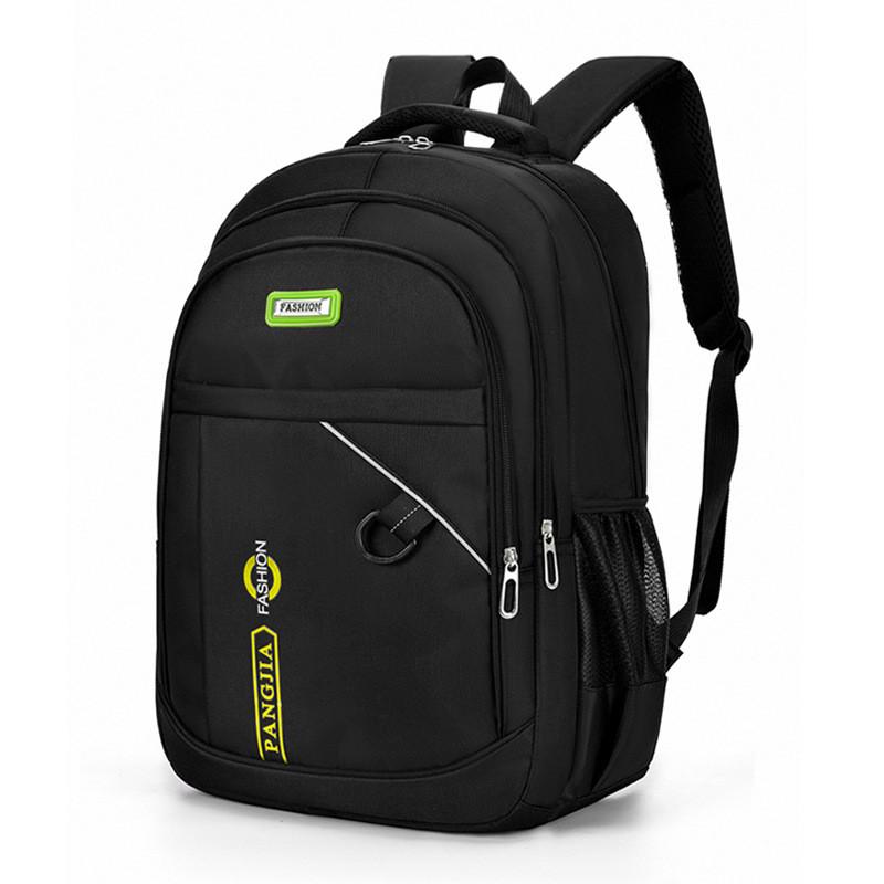 Oxford Backpack With Breathable Mesh And Letter Design For Office Outdoor And