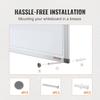 Calendar Whiteboard, 36 x 24 Inches Magnetic Dry Erase Calendar Board, Monthly Planner Whiteboard for Wall, 1 Magnetic Erase & 2 Dry Erase Marker &