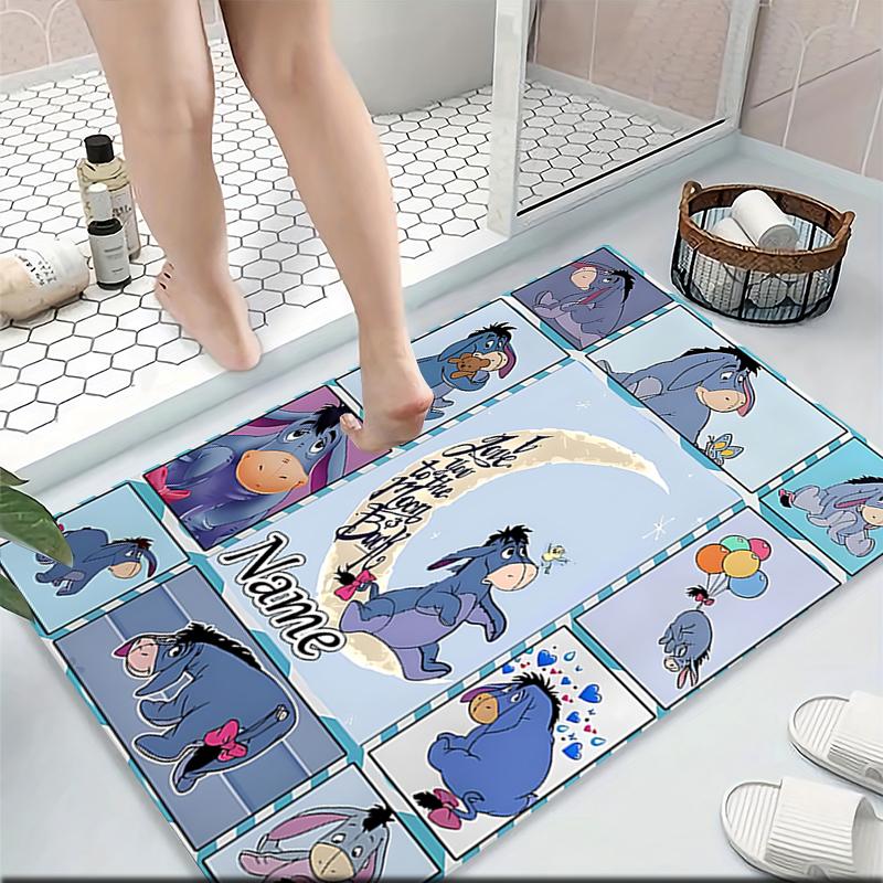 Custom Name Dumbo Circus Adventure Carpet Rug Customizable Soft Washable Anti-Slip Home Living Room Sofa Mats Personalized Rug. 0909427