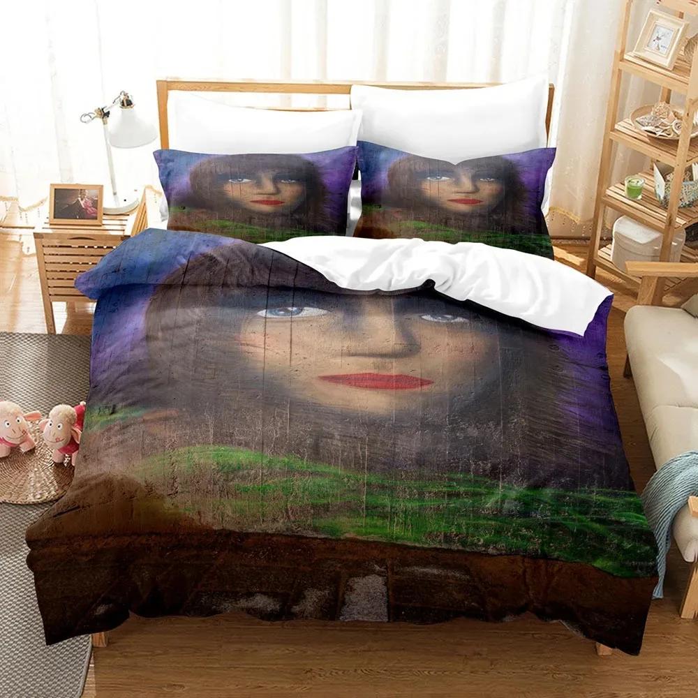 Digitaldruck Ihr König Ihre Königin Schwarze Bettdecke Bettwäsche-Sets Schlafzimmer-Bettdecken-Set Heimtextilien Bettwäsche Luxus 240x220 Bett-Set