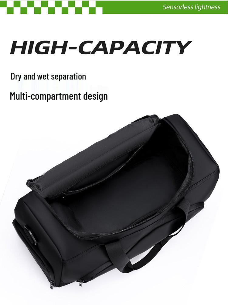 Unisex Rese- & Sportväska, Stor Kapacitet med Torr-Våt Separation, High-End Handbagage för Kortdistans.