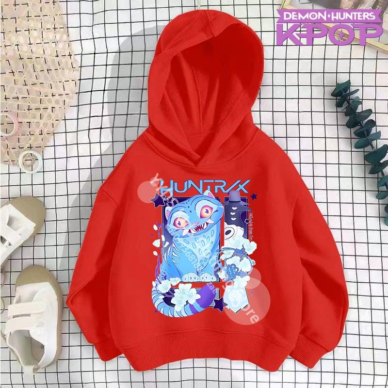 KPop Demon Hunters Hoodie Fashion Rumi Sweatshirt Pullover Cute Long Sleeve Autumn Boys Girls Cartoon Y2K Hoody Sportswear