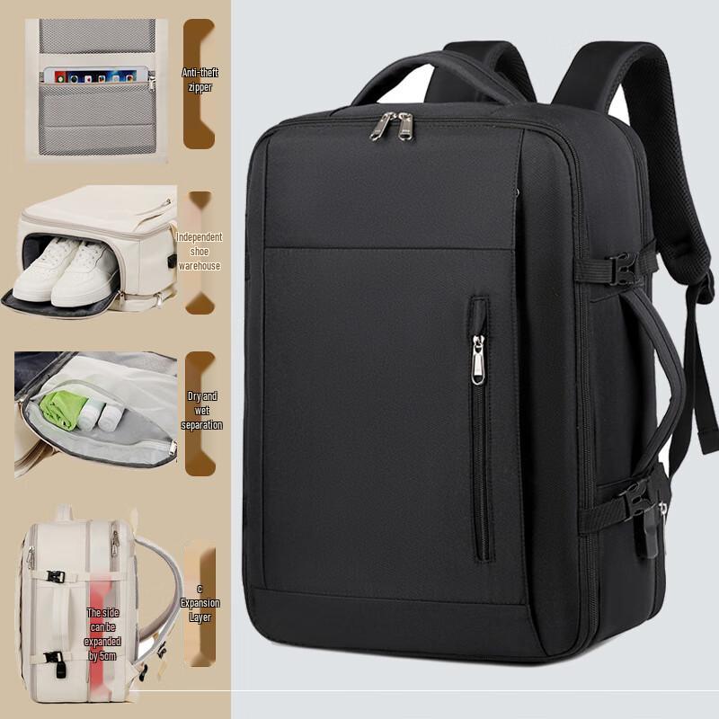 Li Shen Large Capacity Travel Backpack 15-22L
