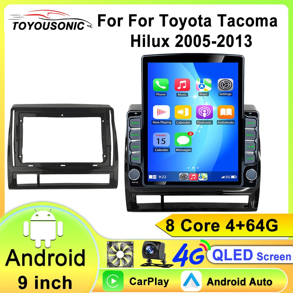 Carplay Android 13 Auto Stereo For Toyota Tacoma 2 N200 Hilux 2005-2013 Car Radio 4G WIFI Navigation GPS Multimedia Video Player