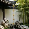 Outdoor Lotus Rain Chain Heavy Duty Metal Garden Hanging Rain Catcher Cups Outside Gutters Downspouts Replacement Decorative Rain Chain