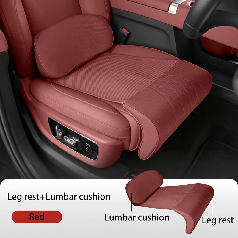 Nappa Extended Car Seat Cushion with Lumbar Cushion Leg Pad Imitation High-end Aviation Seat Cushion 3D Three-dimensional Seat Cushion