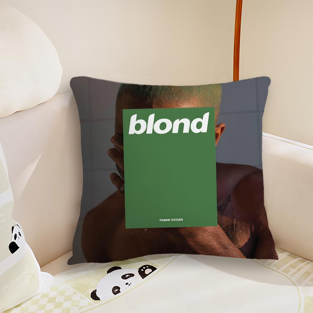 Singer FFrank Blonde cushion cover Pillow Case Plush Fabric Soft Double Sided Print Sofa Cushion Cover Throw Pillow Covers