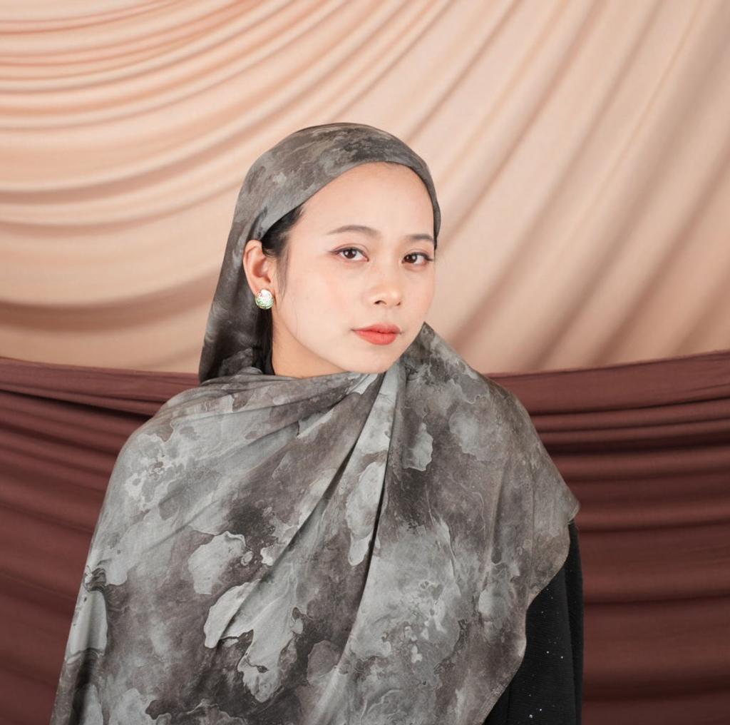 Fashion Watercolour Floral Printed Hijab Modal Breathable Soft Cotton Rayon Viscose Woven Modal Muslim Women Shawl Hijab Scarf