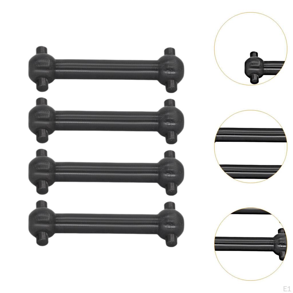 4x 1/10 RC Car Drive Shaft Joint Professional Replacements Steel Spare Part Vehicle Axles